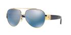 Michael Kors Tabitha Ii Gold Aviator Sunglasses - Mk5012