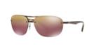 Ray-ban Rb4275ch 63 Tortoise Square Sunglasses