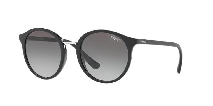 Vogue Vo5166s 51 Black Round Sunglasses