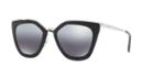 Prada Pr 53ss 52 Black Cat-eye Sunglasses