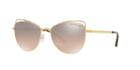 Michael Kors 55 St. Lucia Gold Cat-eye Sunglasses - Mk1035