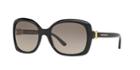 Tory Burch 57 Black Rectangle Sunglasses - Ty7101