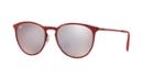 Ray-ban Erika Metal Red Round Sunglasses - Rb3539