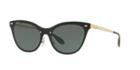 Ray-ban Blaze Cat-eye Eye Flat Lens Gold Shield Sunglasses - Rb3580n
