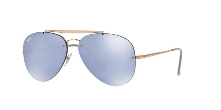 Ray-ban 58 Bronze Pilot Sunglasses - Rb3584n