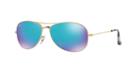 Ray-ban Gold Matte Aviator Sunglasses - Rb3562