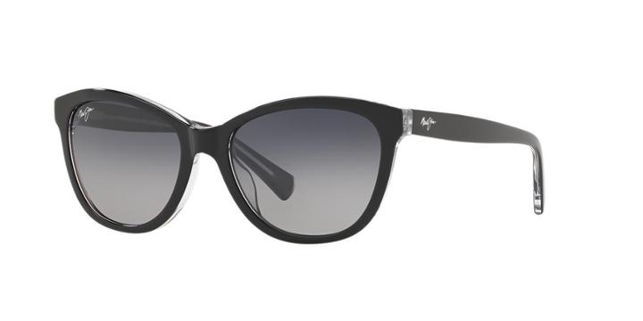 Maui Jim 769 Canna 54 Black Cat-eye Sunglasses