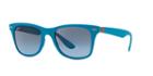 Ray-ban Rb4195 52 Wayfarer Liteforce Blue Square Sunglasses