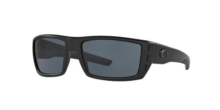 Costa Del Mar Rafael Black Rectangle Sunglasses