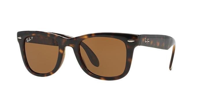 Ray-ban Folding Wayfarer Yellow Sunglasses - Rb4105