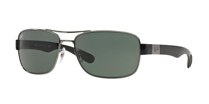 Ray-ban Gunmetal Square Sunglasses - Rb3522
