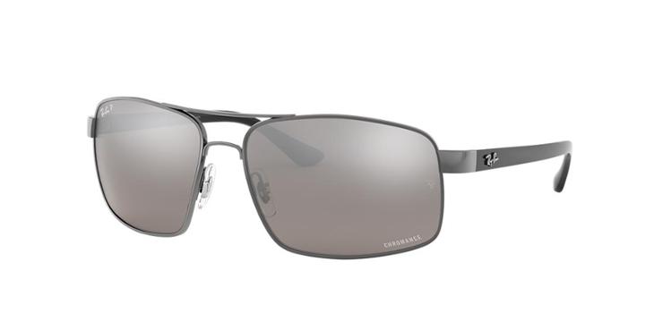 Ray-ban Rb3604ch 62 Gunmetal Square Sunglasses