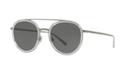 Giorgio Armani 51 Gunmetal Matte Round Sunglasses - Ar6051