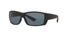 Costa Del Mar Polarized Black Rectangle Sunglasses - Cat Cay 60