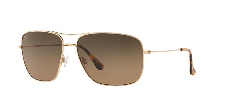 Maui Jim 774 Cook Pines 63 Gold Aviator Sunglasses