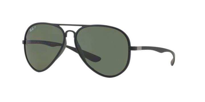 Ray-ban Rb4180 59 Aviator Liteforce Black Matte Sunglasses