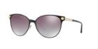 Versace 57 Black Round Sunglasses - Ve2168