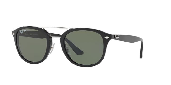 Ray-ban 53 Black Square Sunglasses - Rb2183