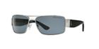 Polo Ralph Lauren Gunmetal Rectangle Sunglasses, Polarized - Ph3041