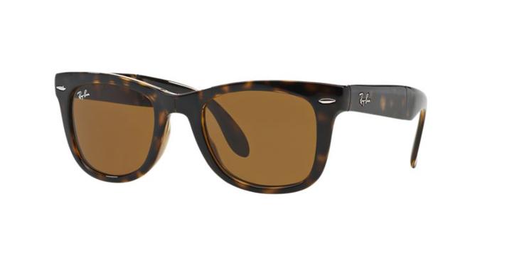 Ray-ban Folding Wayfarer Tortoise Sunglasses - Rb4105