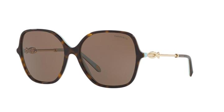 Tiffany &amp; Co. 57 Blue Square Sunglasses - Tf4145b