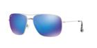 Maui Jim 774 Cook Pines 63 Silver Pilot Sunglasses