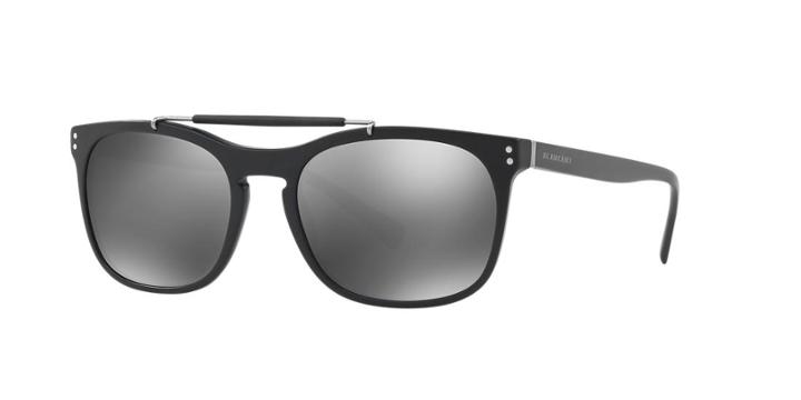 Burberry 56 Black Matte Square Sunglasses - Be4244f
