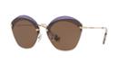 Miu Miu Mu 53ss 63 Purple Square Sunglasses
