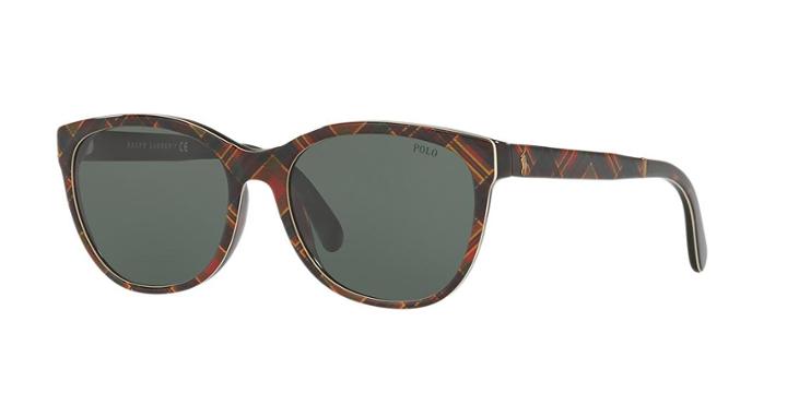 Polo Ralph Lauren 56 Brown Butterfly Sunglasses - Ph4117
