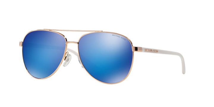 Michael Kors Hvar Pink Aviator Sunglasses - Mk5007