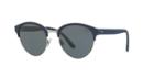 Polo Ralph Lauren 51 Silver Matte Round Sunglasses - Ph4127