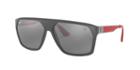Ray-ban Rb4309m 61 Grey Square Sunglasses