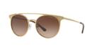 Michael Kors 52 Grayton Gold Round Sunglasses - Mk1030
