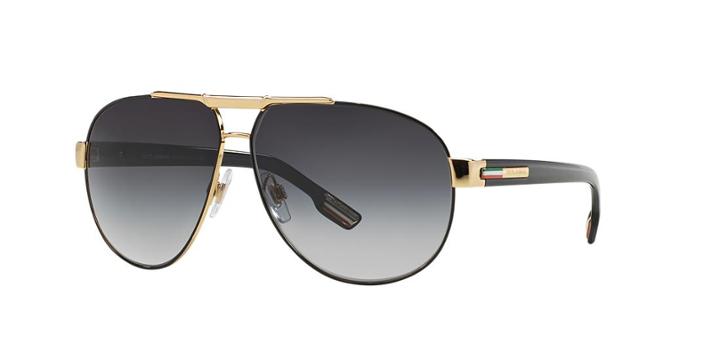 Dolce & Gabbana Gold Aviator Sunglasses - Dg2099