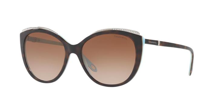 Tiffany &amp; Co. 56 Tortoise Cat-eye Sunglasses - Tf4134b