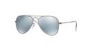 Ray-ban Jr. Gunmetal Matte Aviator Sunglasses - Rj9506s