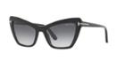 Tom Ford Valesca 55 Black Cat-eye Sunglasses - Ft0555