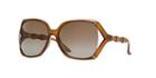 Gucci Gg3508/s 58 Brown Rectangle Sunglasses