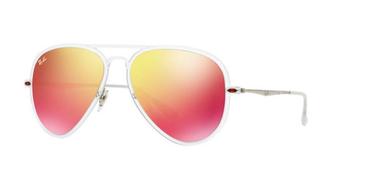 Ray-ban Rb4211 56 Clear Square Sunglasses
