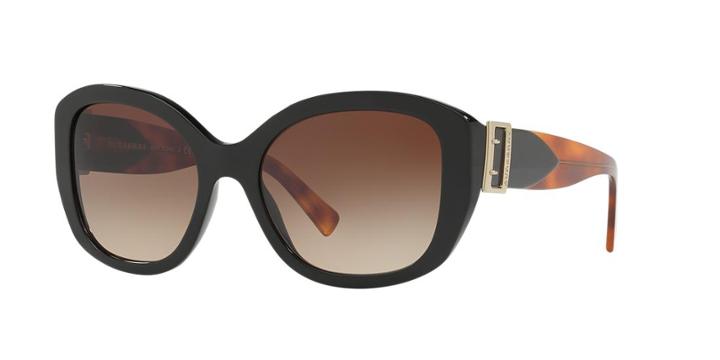 Burberry 57 Black Square Sunglasses - Be4248