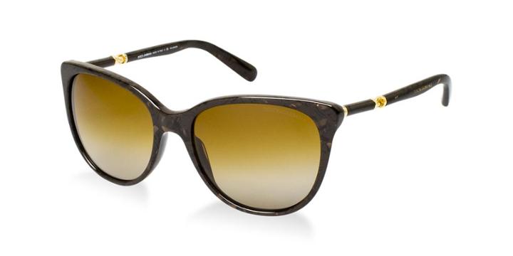 Dolce & Gabbana Brown Round Sunglasses - Dg4156