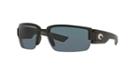 Costa Del Mar Rockport Polarized Black Rectangle Sunglasses