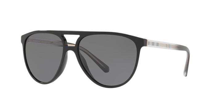 Burberry 58 Black Aviator Sunglasses - Be4254
