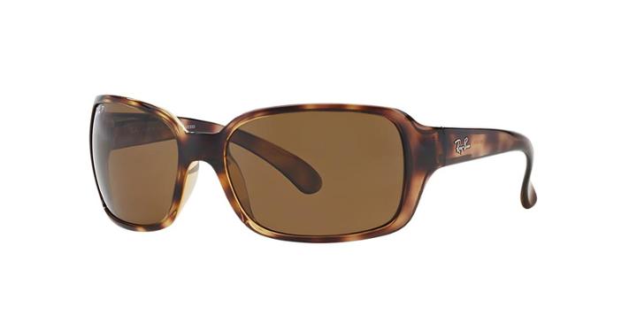 Ray-ban Tortoise Square Sunglasses, Polarized - Rb4068
