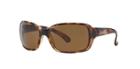 Ray-ban Tortoise Square Sunglasses, Polarized - Rb4068