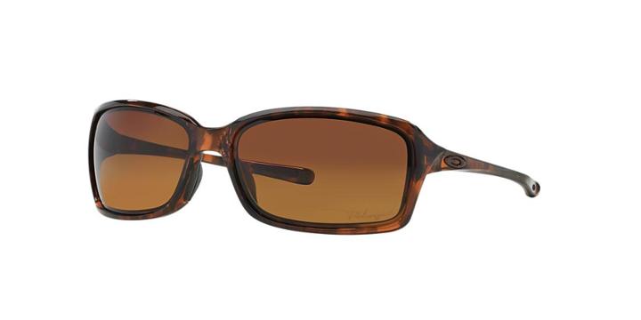 Oakley Women's Dispute Tortoise Wrap Sunglasses, Polarized - Oo9233