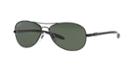 Ray-ban Carbon Fibre Black Aviator Sunglasses - Rb8301