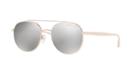 Michael Kors 53 Lon Rose Gold Aviator Sunglasses - Mk1021