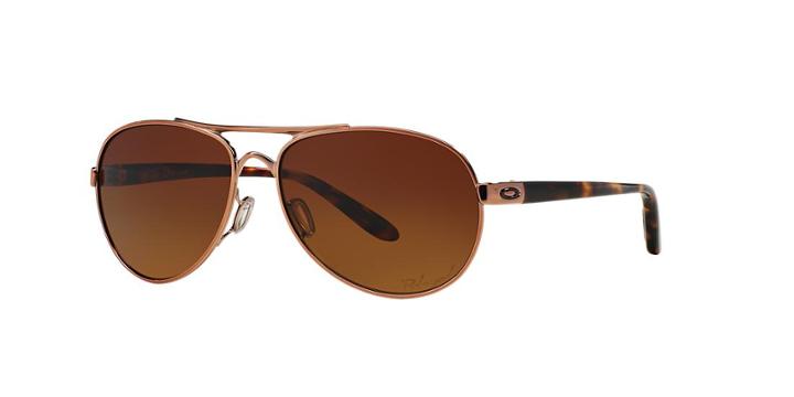 Oakley Women's Tie Breaker Rose Gold Aviator Sunglasses - Oo4108