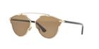Dior So Real Stud Gold Round Sunglasses